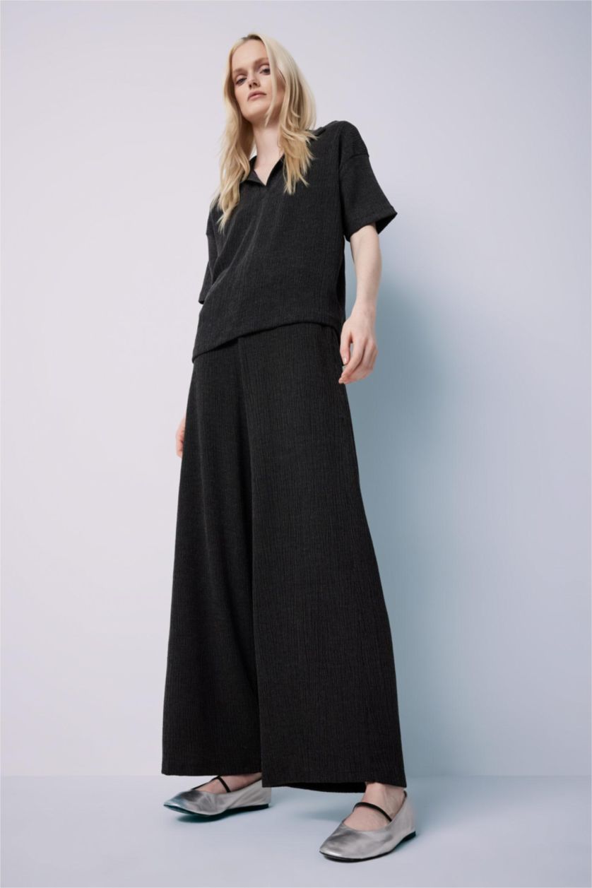WOMAN Anthracite Wide Leg Trousers