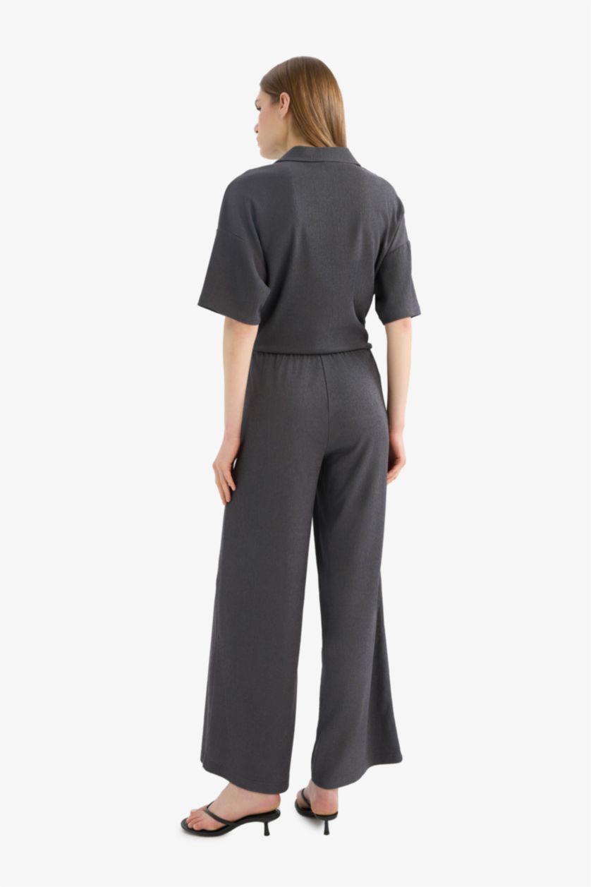 WOMAN Anthracite Wide Leg Trousers