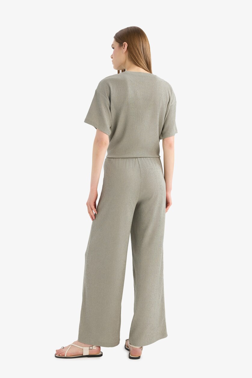 WOMAN Light Khaki Wide Leg Trousers