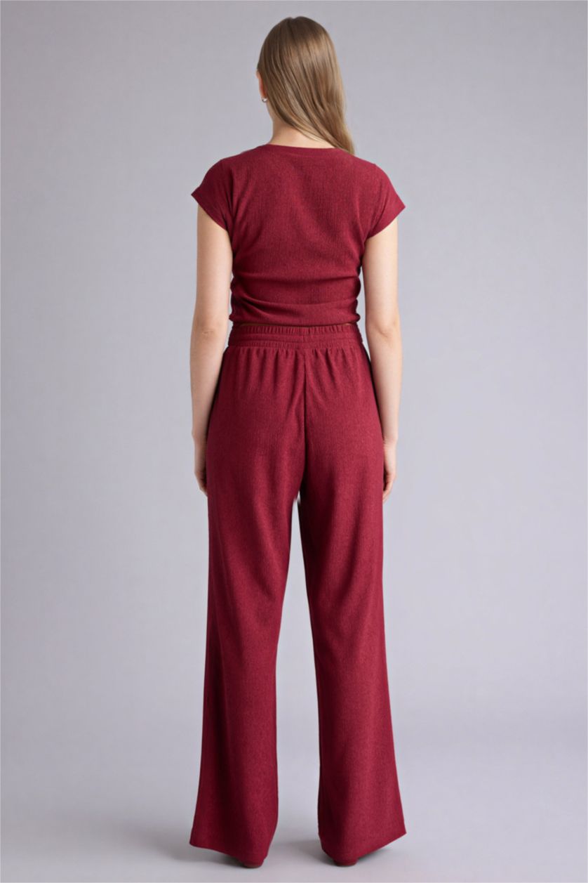 WOMAN Bordeaux Straight Fit Trousers