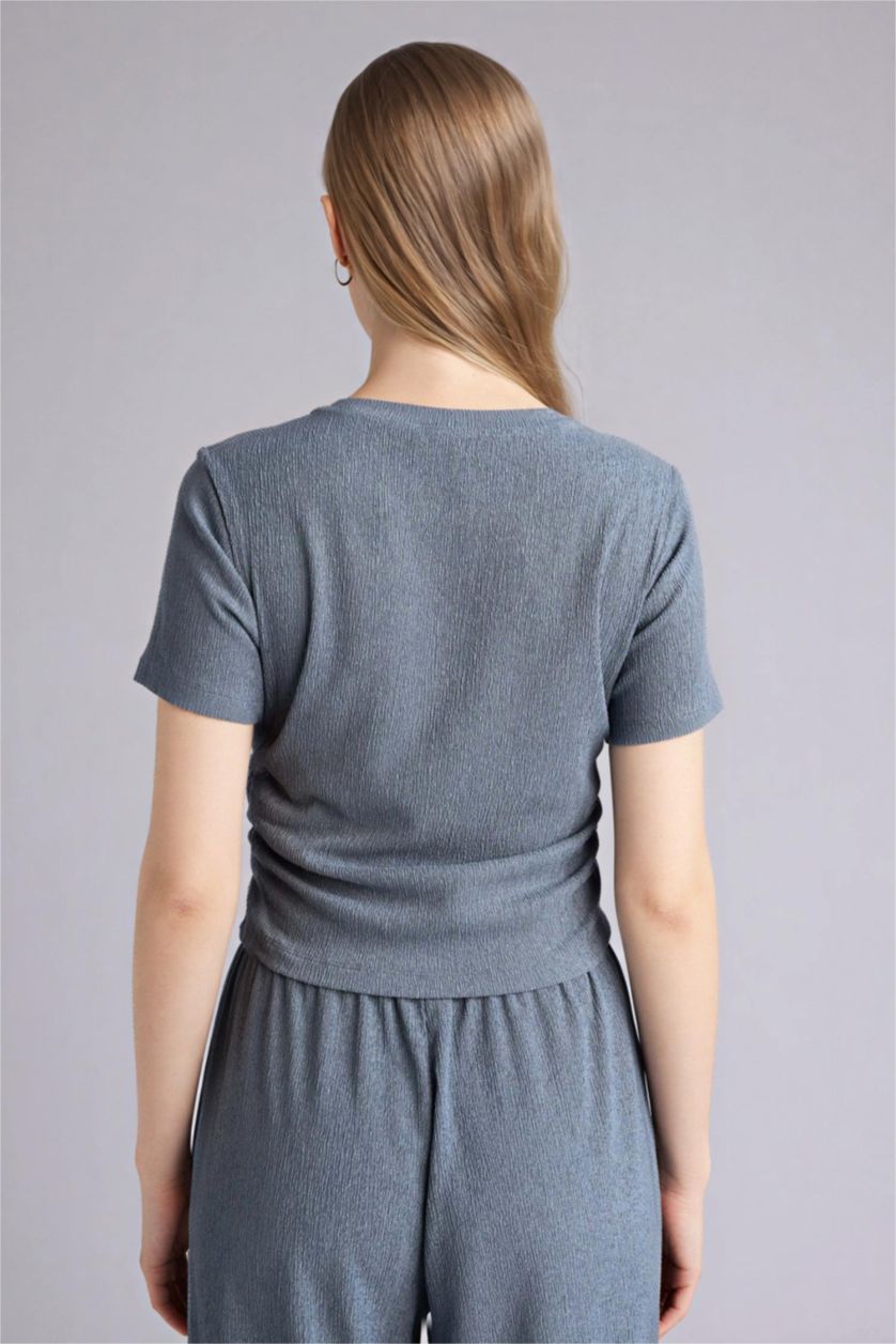 حريمي نيلي فاتح Woman Short Sleeve T-Shirt