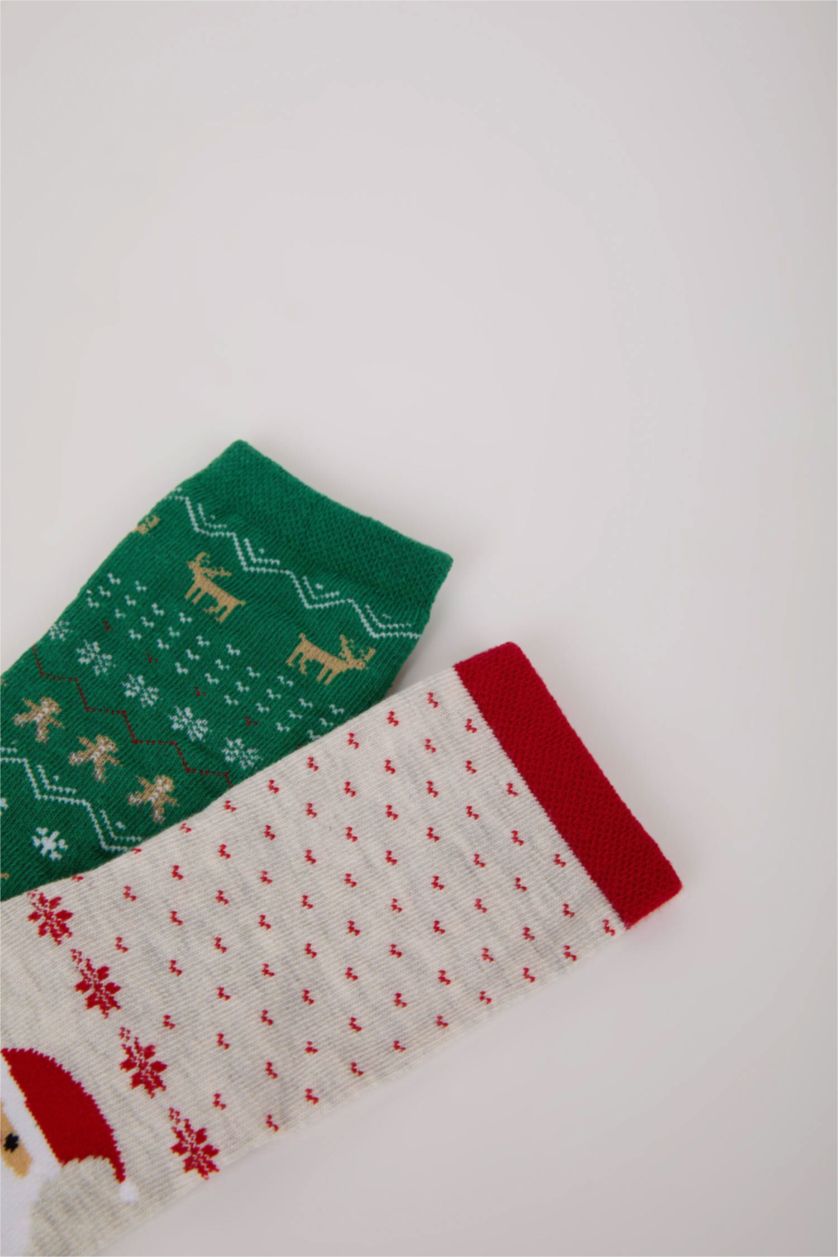Baby Boy Karma Baby Boy Christmas Themed Seamless 2 Piece Cotton Long Socks