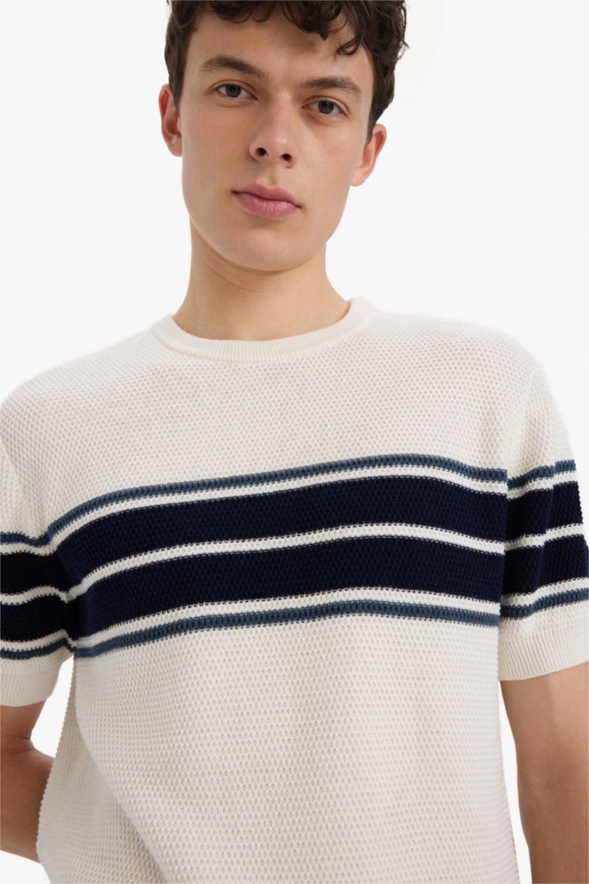 HOMME Écru T-shirt à manches courtes Coupe standard