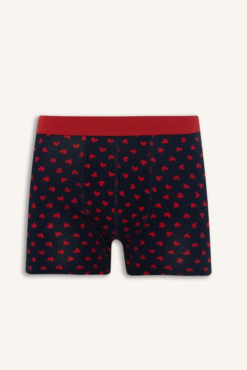 رجال كحلي بوكسر قصة عادية وطبعة قلب - 3 قطع