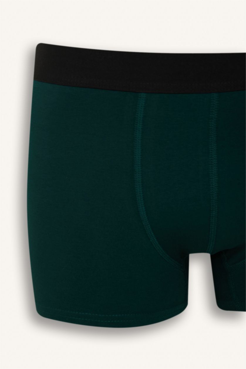 Erkek İndigo Regular Fit Hayvan Baskılı 3'lü Boxer