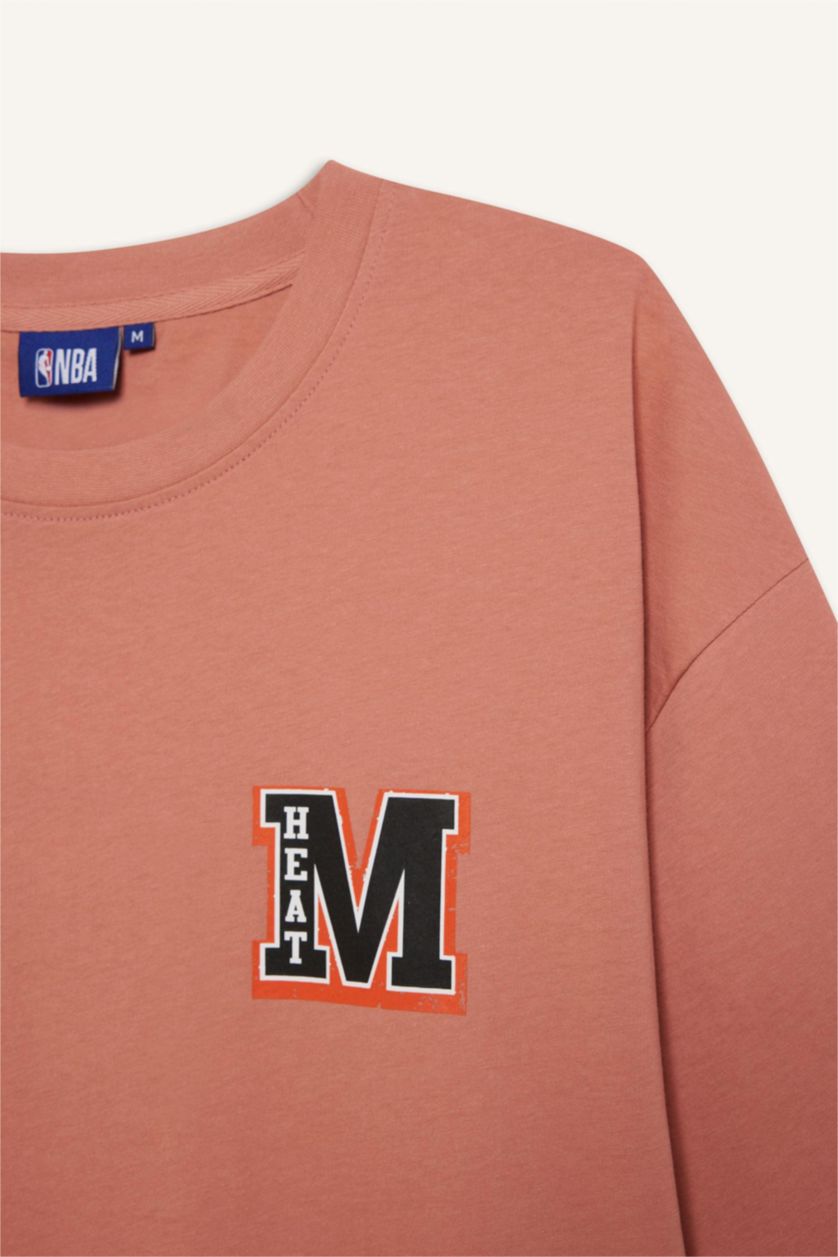 MAN Rose DeFactoFit NBA Miami Heat Oversize Fit T-Shirt