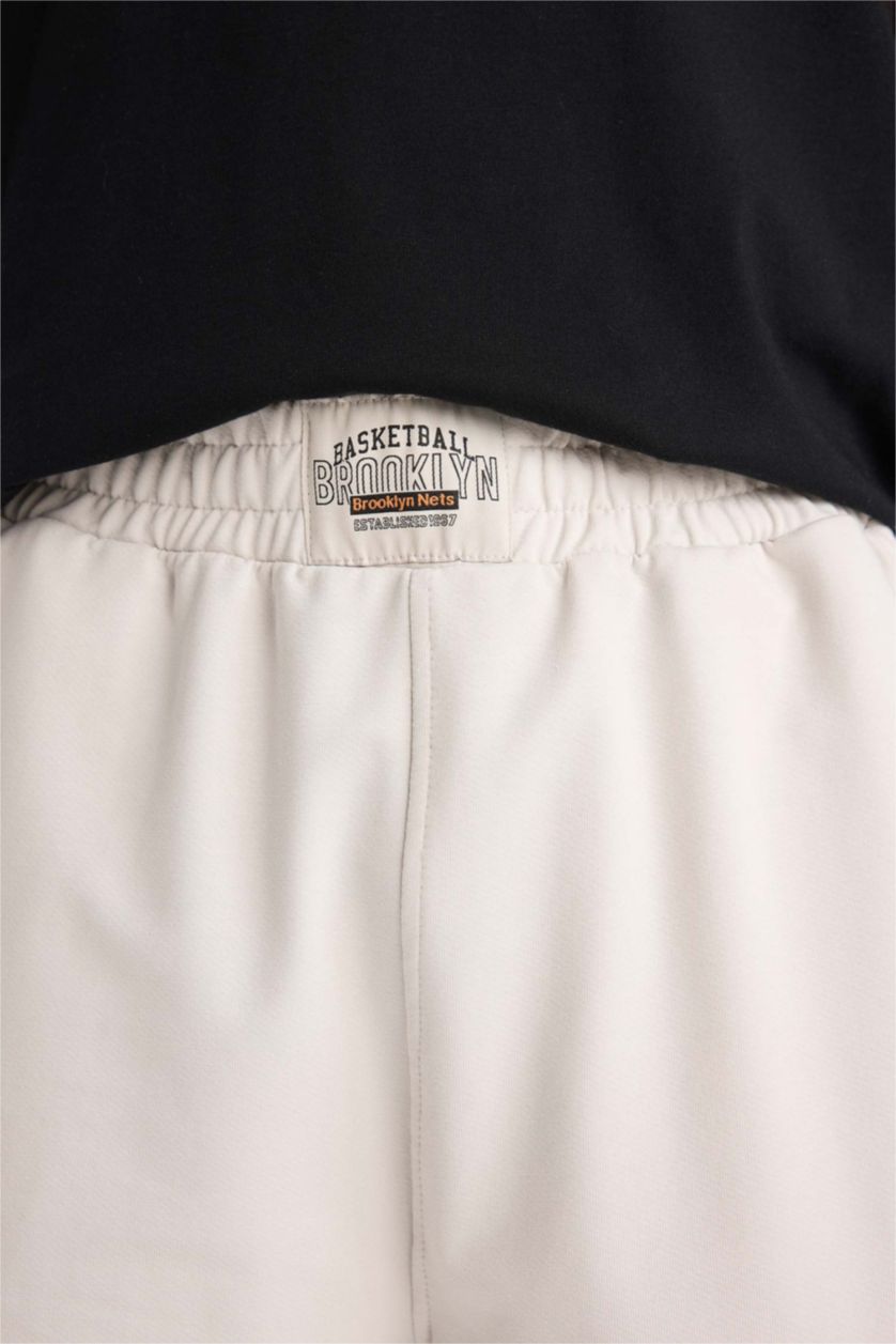 MAN Stone DeFactoFit NBA Brooklyn Nets Standard Fit Shorts