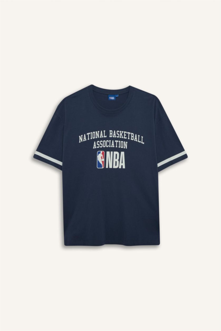 MAN NAVY Oversize Fit Short Sleeve T-Shirt