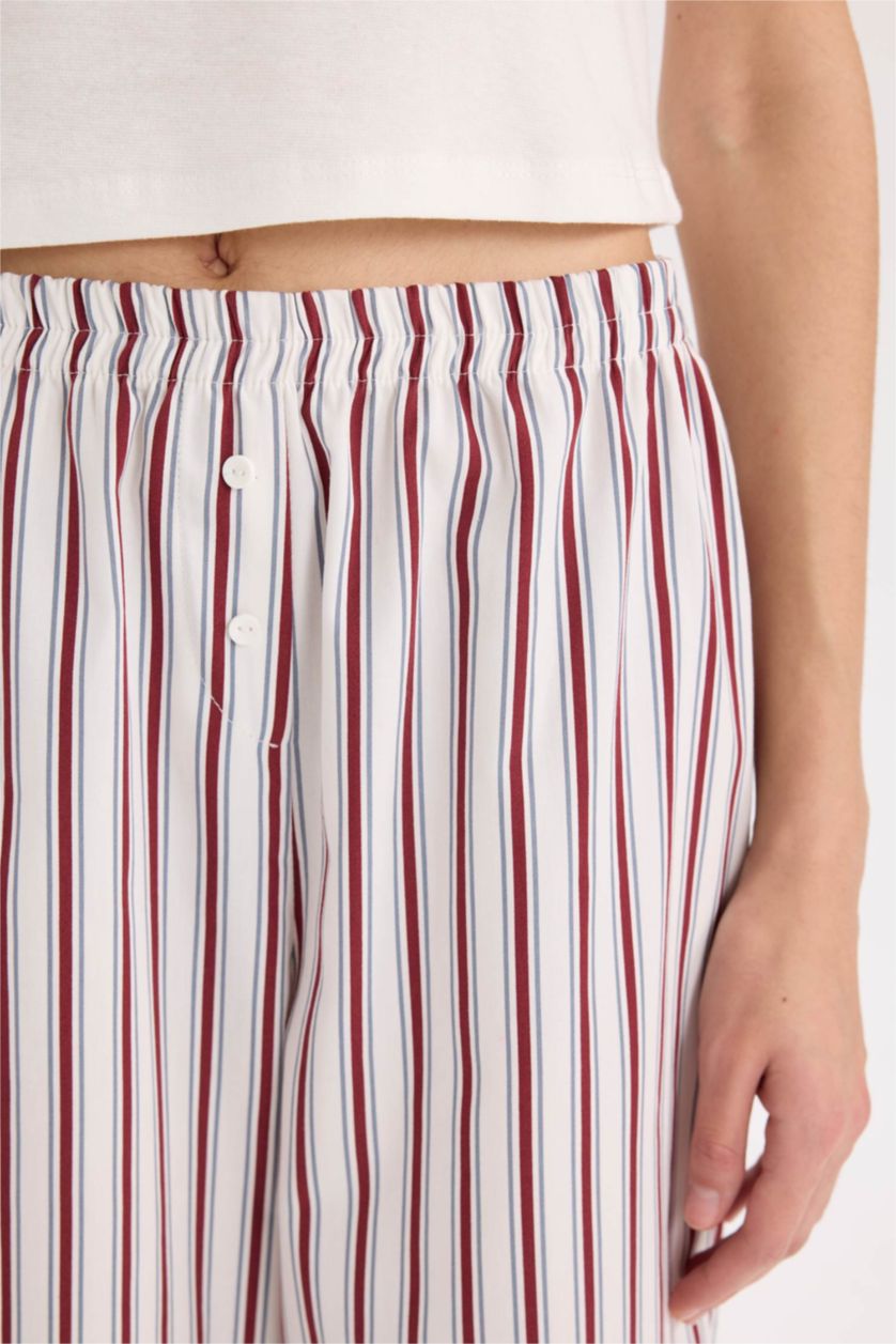 WOMAN Ecru Regular Fit Bottom