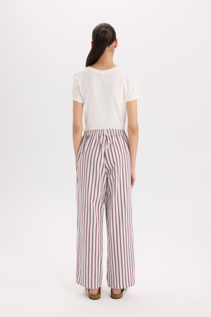 WOMAN Ecru Regular Fit Bottom