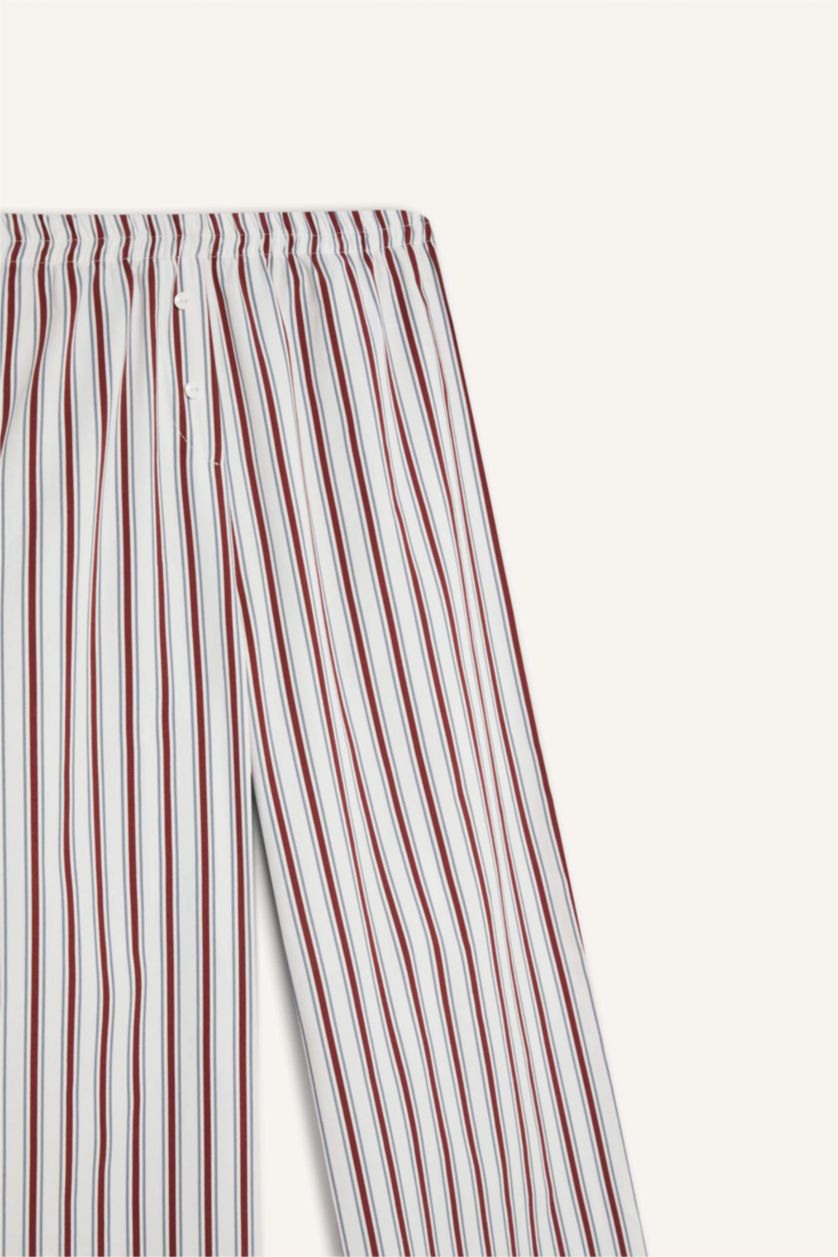 WOMAN Ecru Regular Fit Bottom