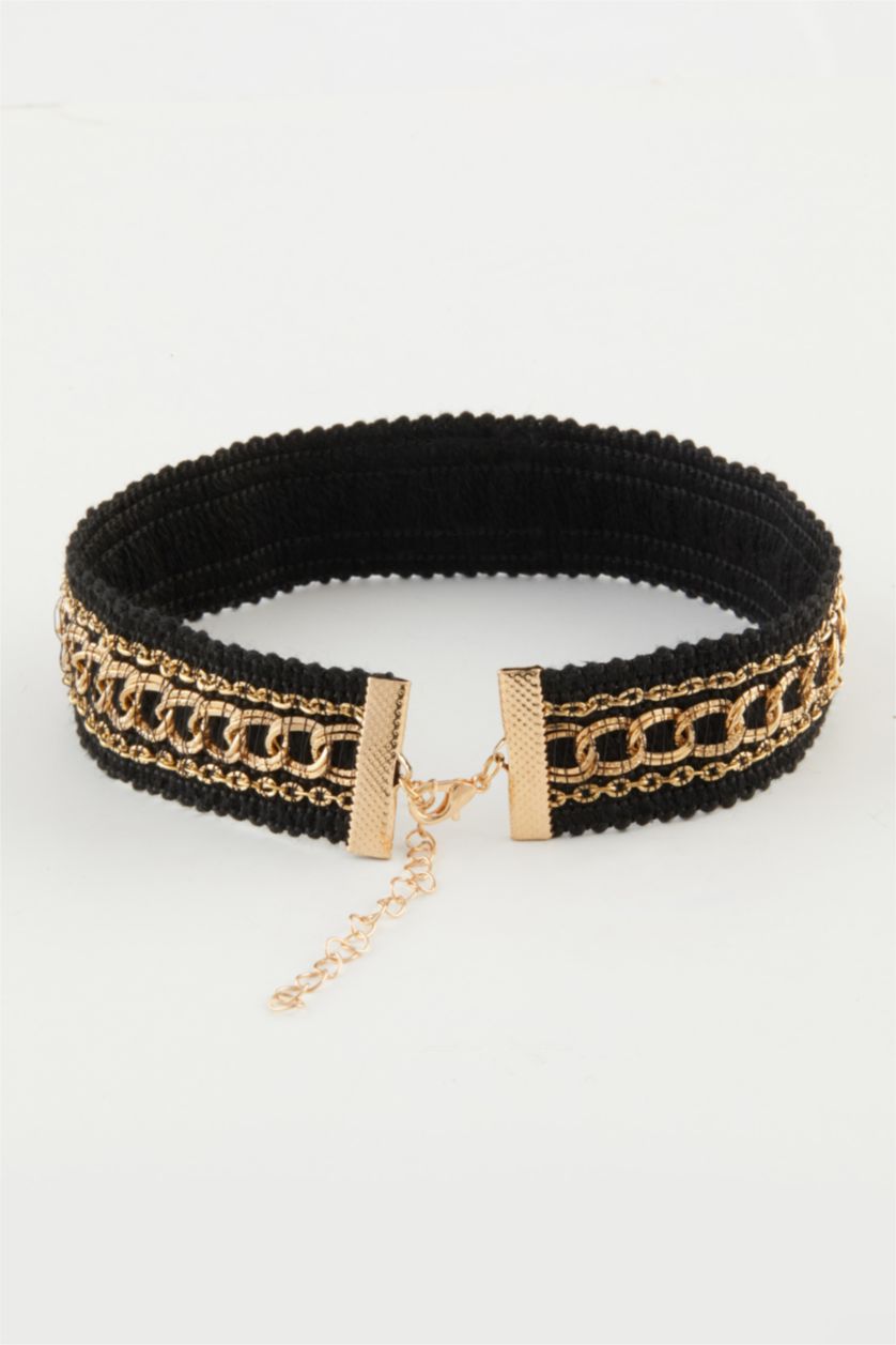 نساء Karma سلسلة عنق نسائية بتفاصيل ذهبية