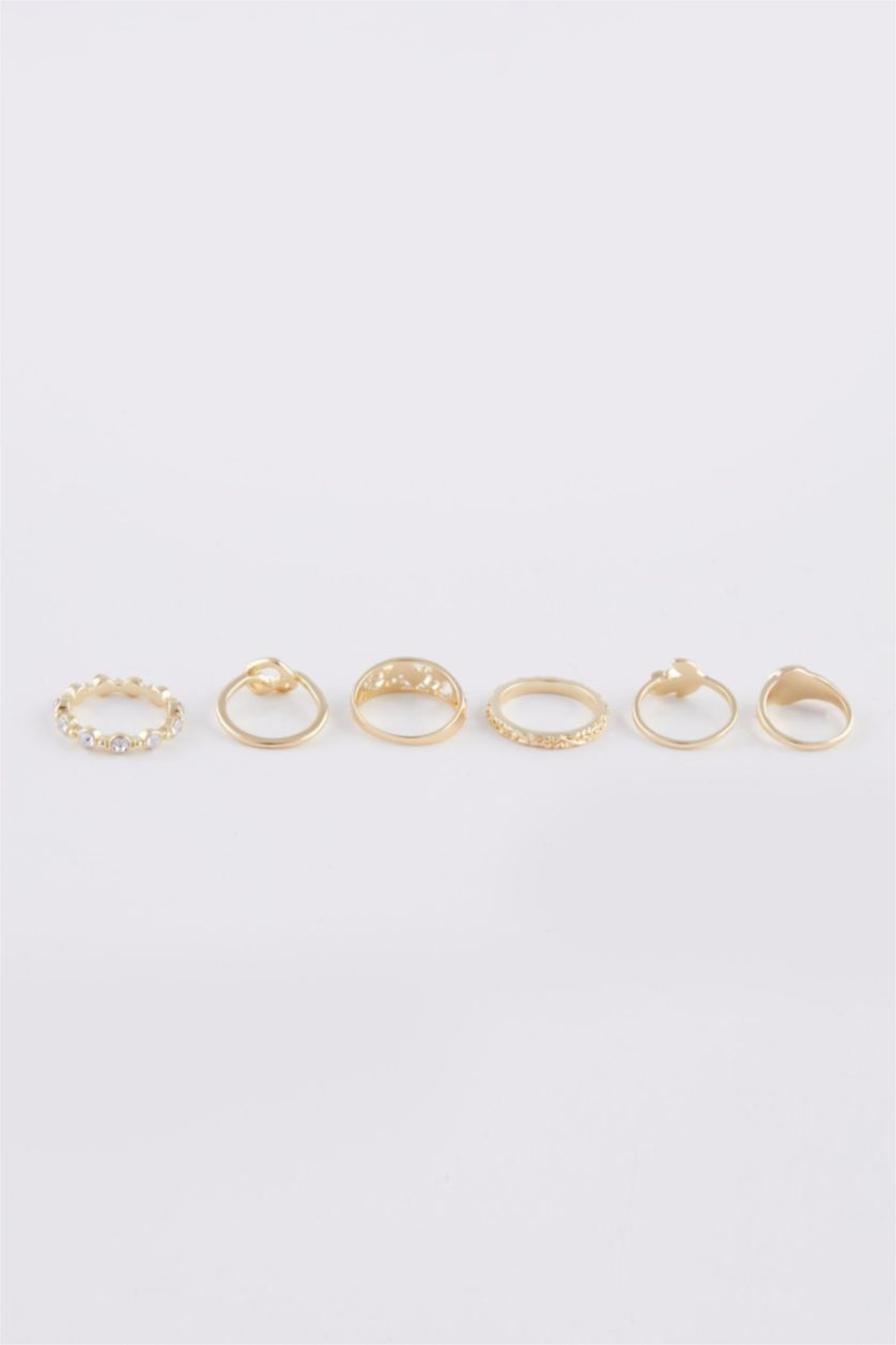 نساء Altın خاتم نسائي ذهبي - 6 قطع