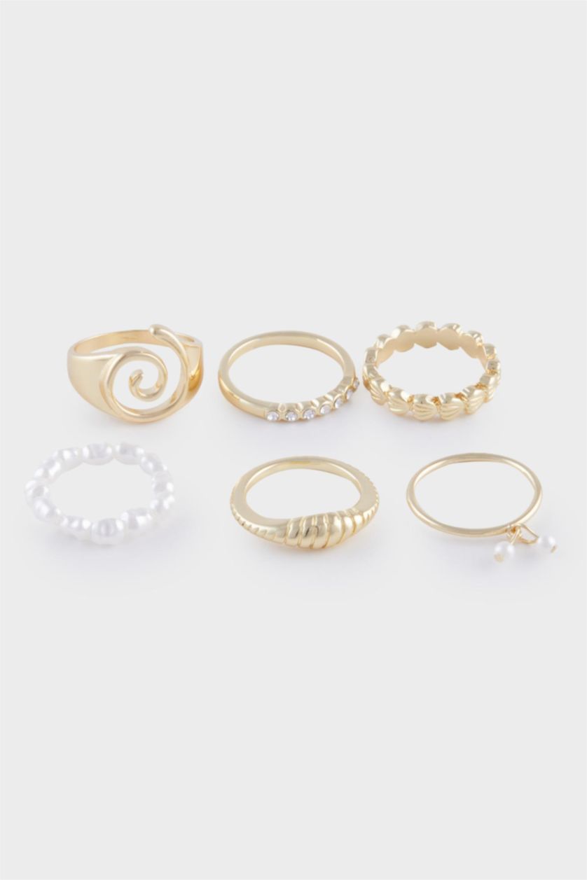 Kadın Altın Kadın 6'lı Gold Yüzük