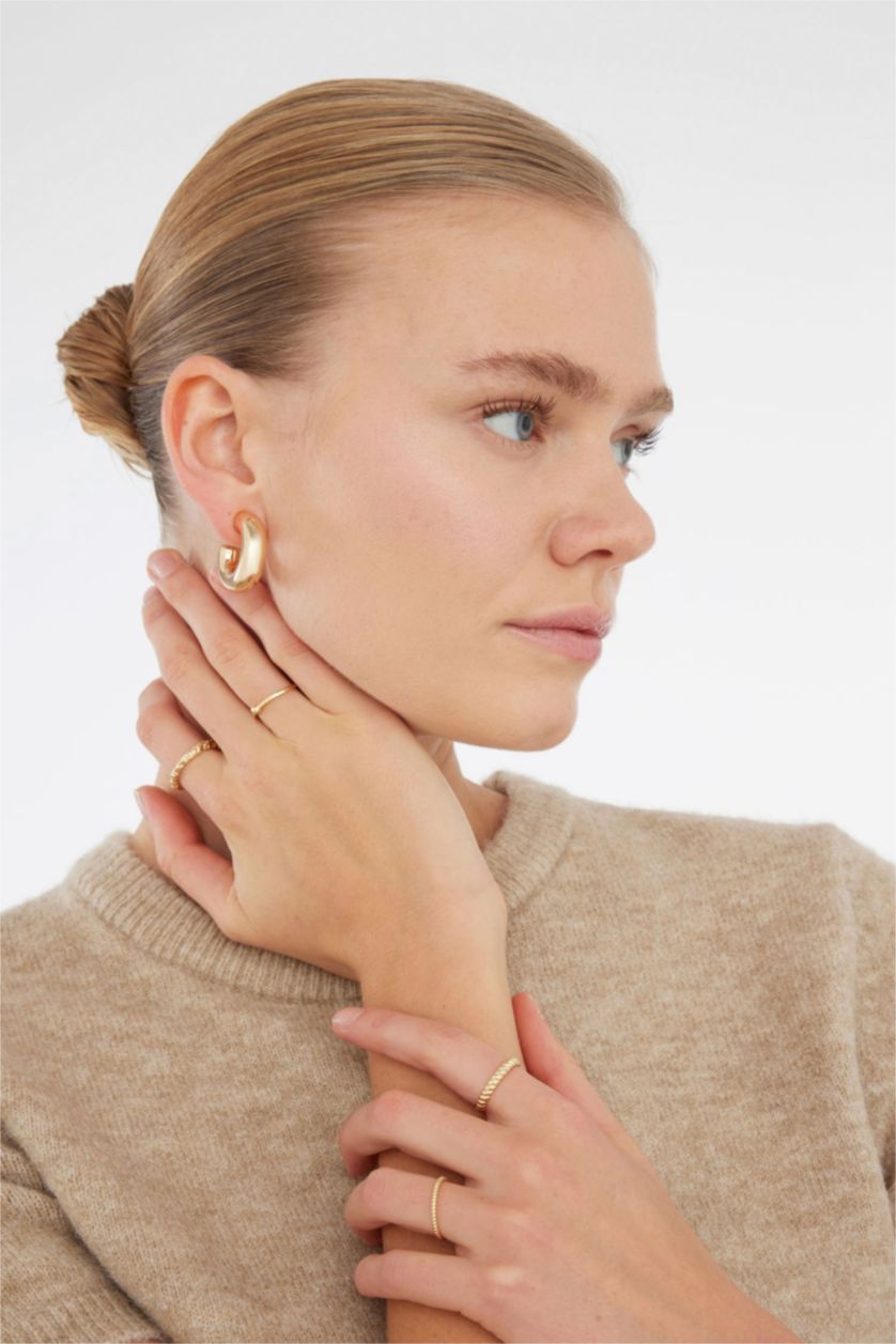 WOMAN GOLD Woman 4 Piece Gold Rings