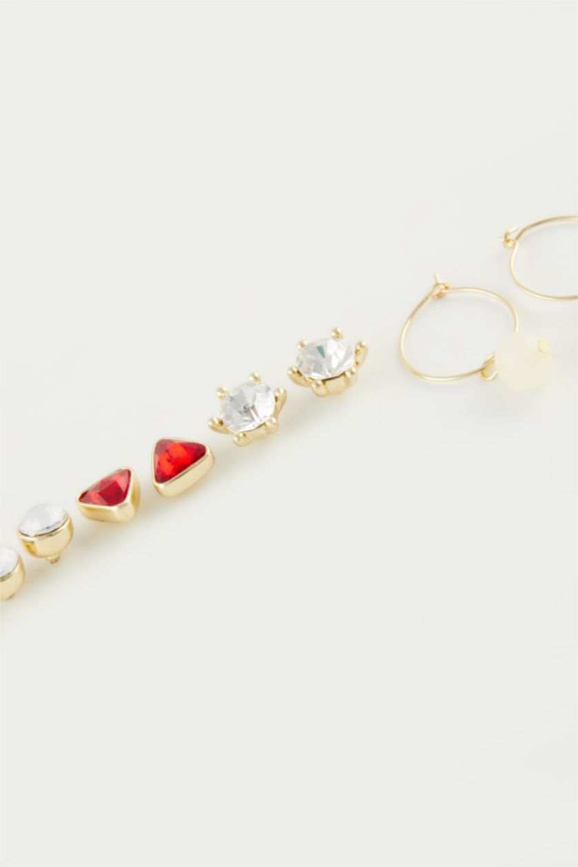 Kadın Altın Kadın 5'li Gold Küpe