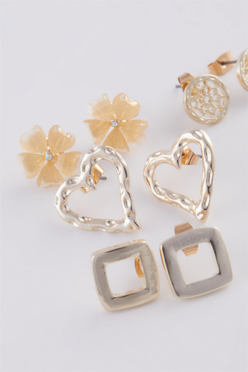 Kadın Altın Kadın 4'lü Gold Küpe