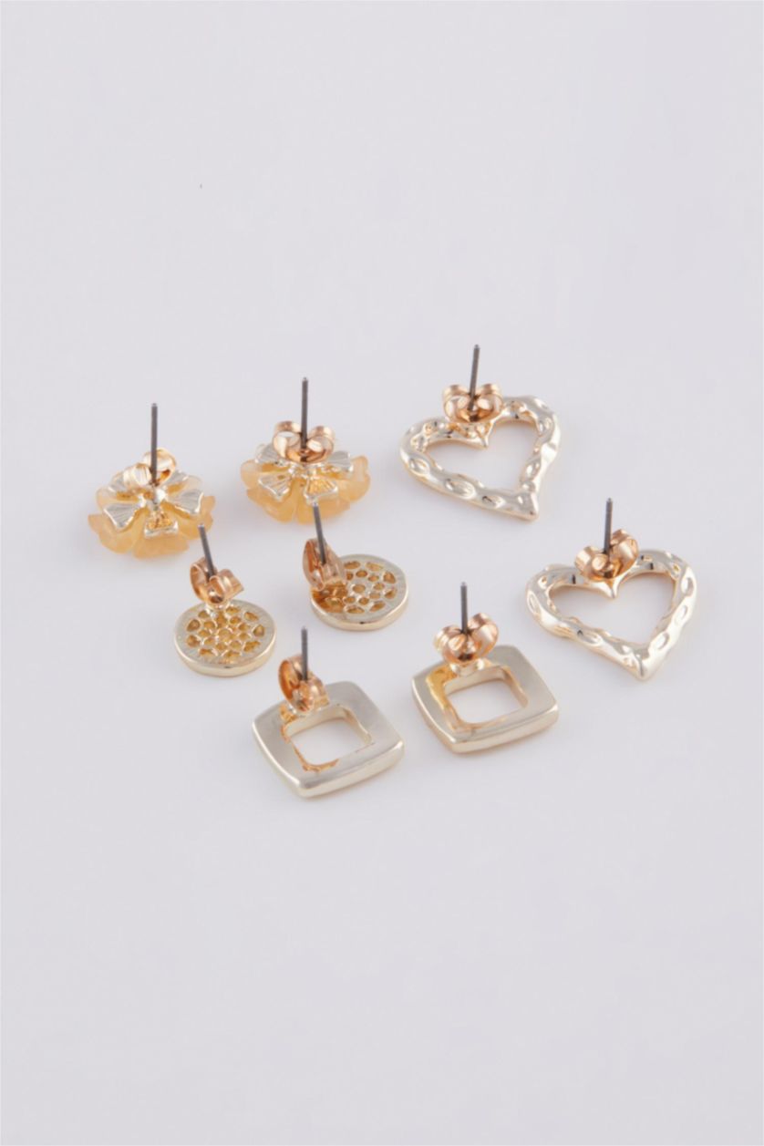 Kadın Altın Kadın 4'lü Gold Küpe