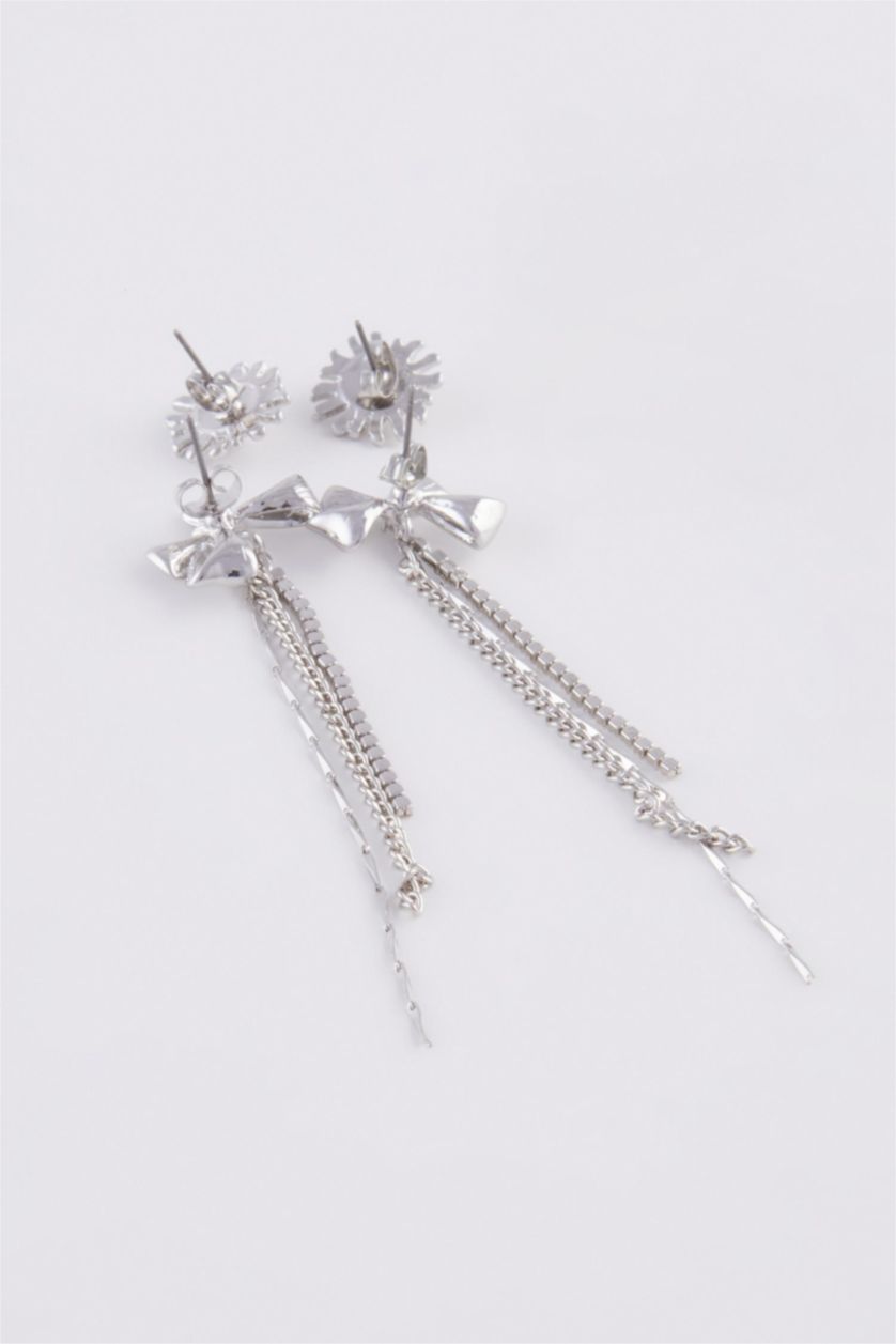 Kadın Gümüş Kadın 2'li Silver Küpe