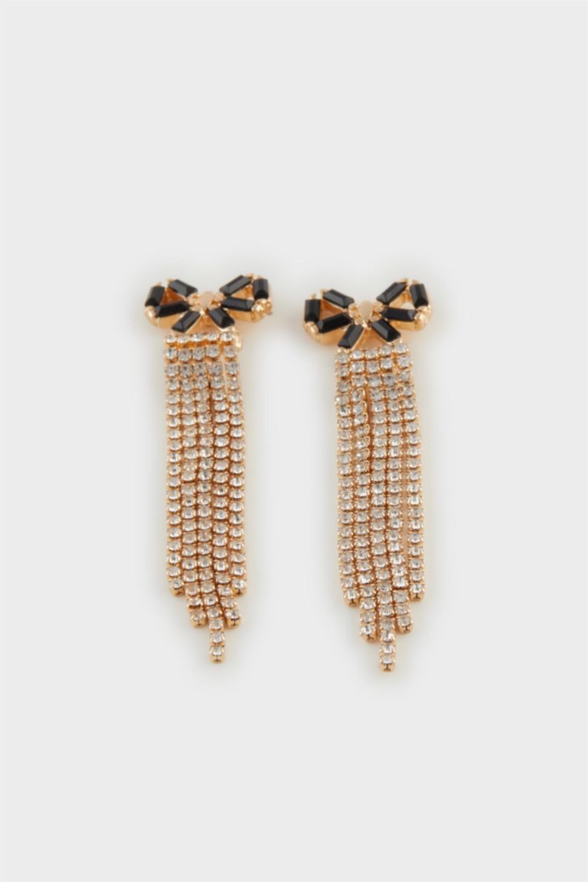 FEMME Karma Boucles d'oreilles pendantes dorées pour femme