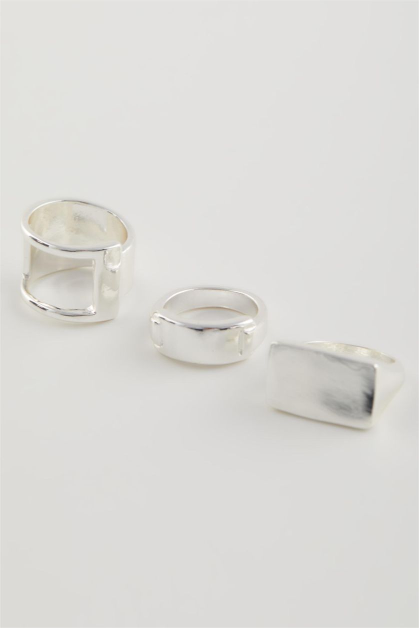 WOMAN SILVER Woman 3 Piece Silver Rings
