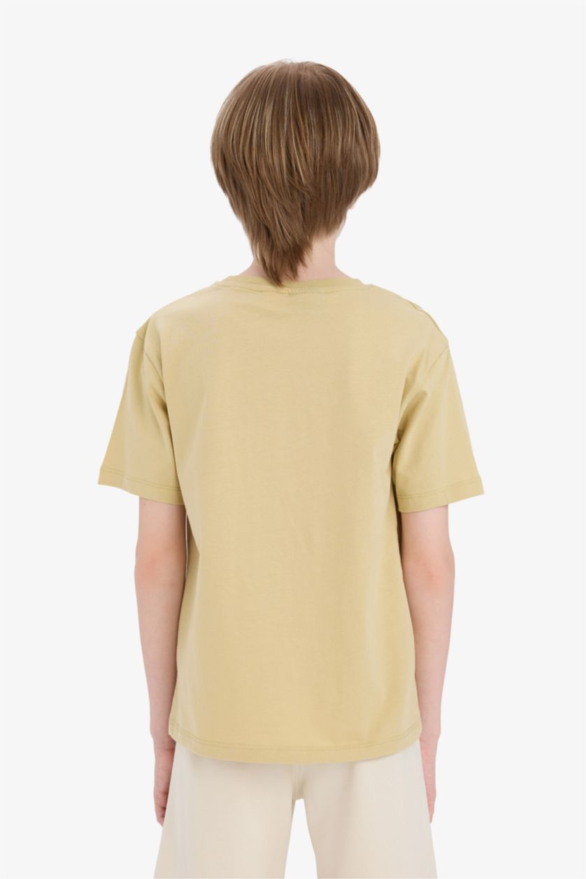 Boys & Teens Lıght Mustard Boy Avatar the Last Airbender Crew Neck T-Shirt
