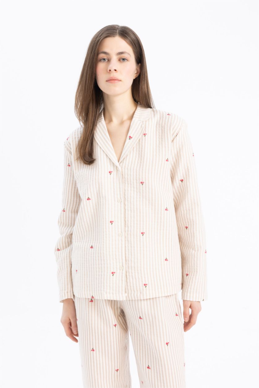 WOMAN Ecru Muslin Pajama Top