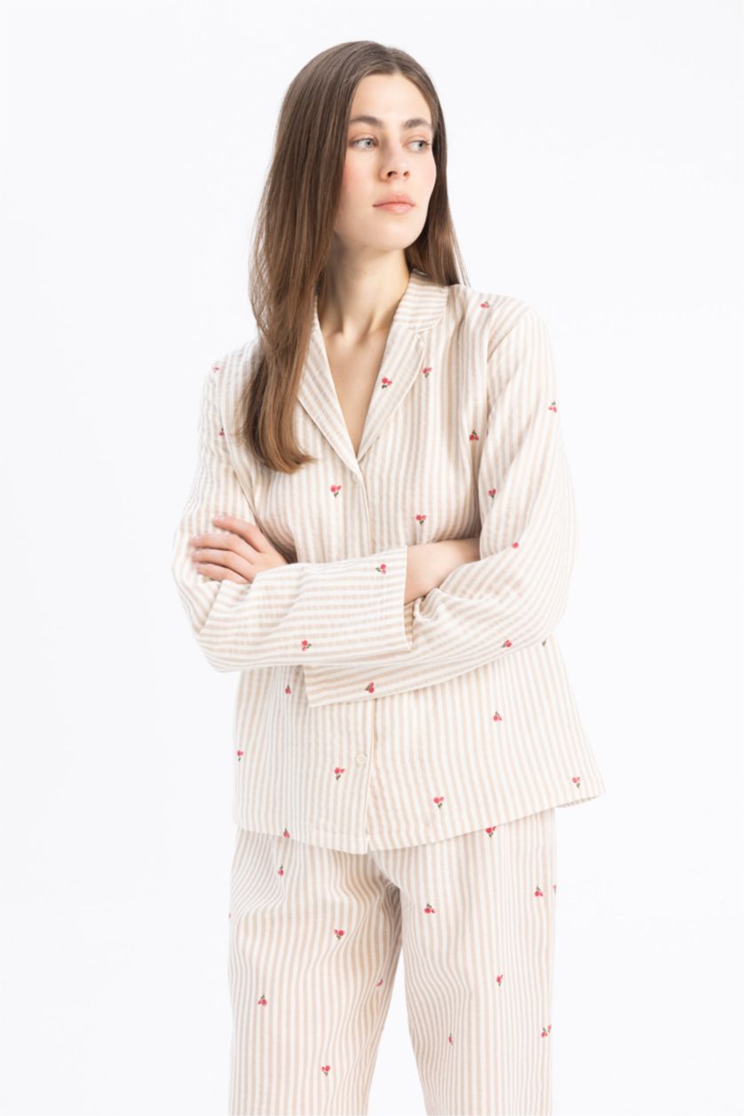 WOMAN Ecru Muslin Pajama Top