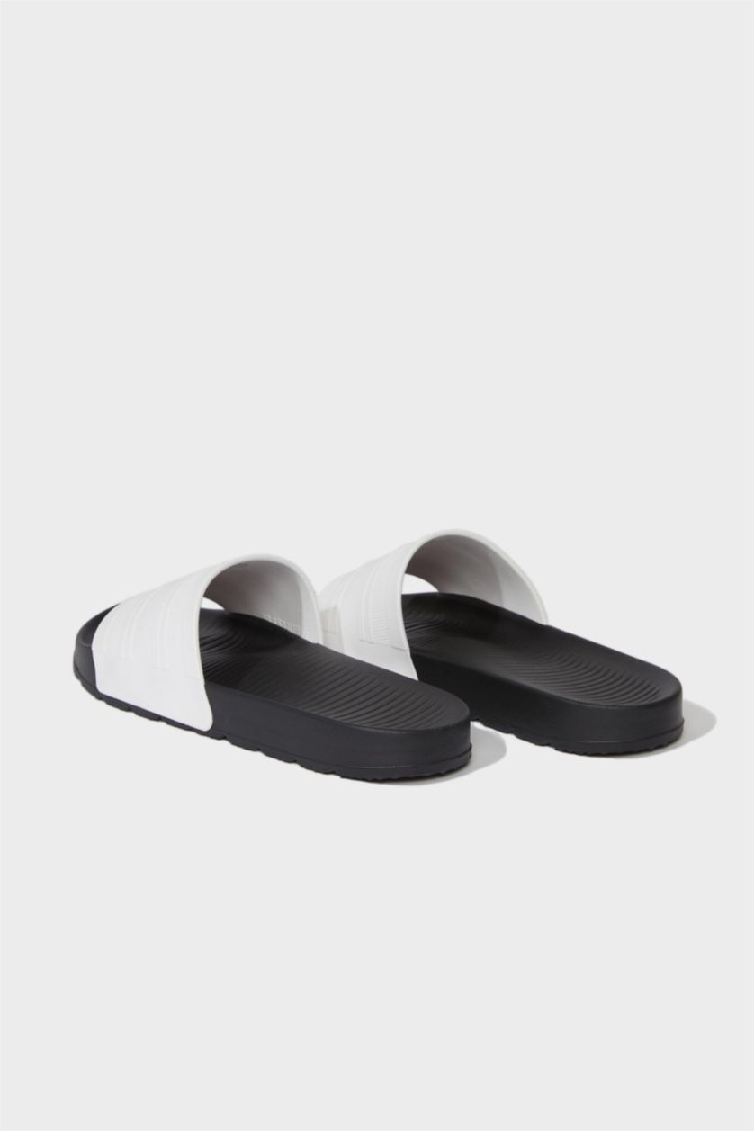 Erkek Siyah Erkek Düz Taban Eva Terlik