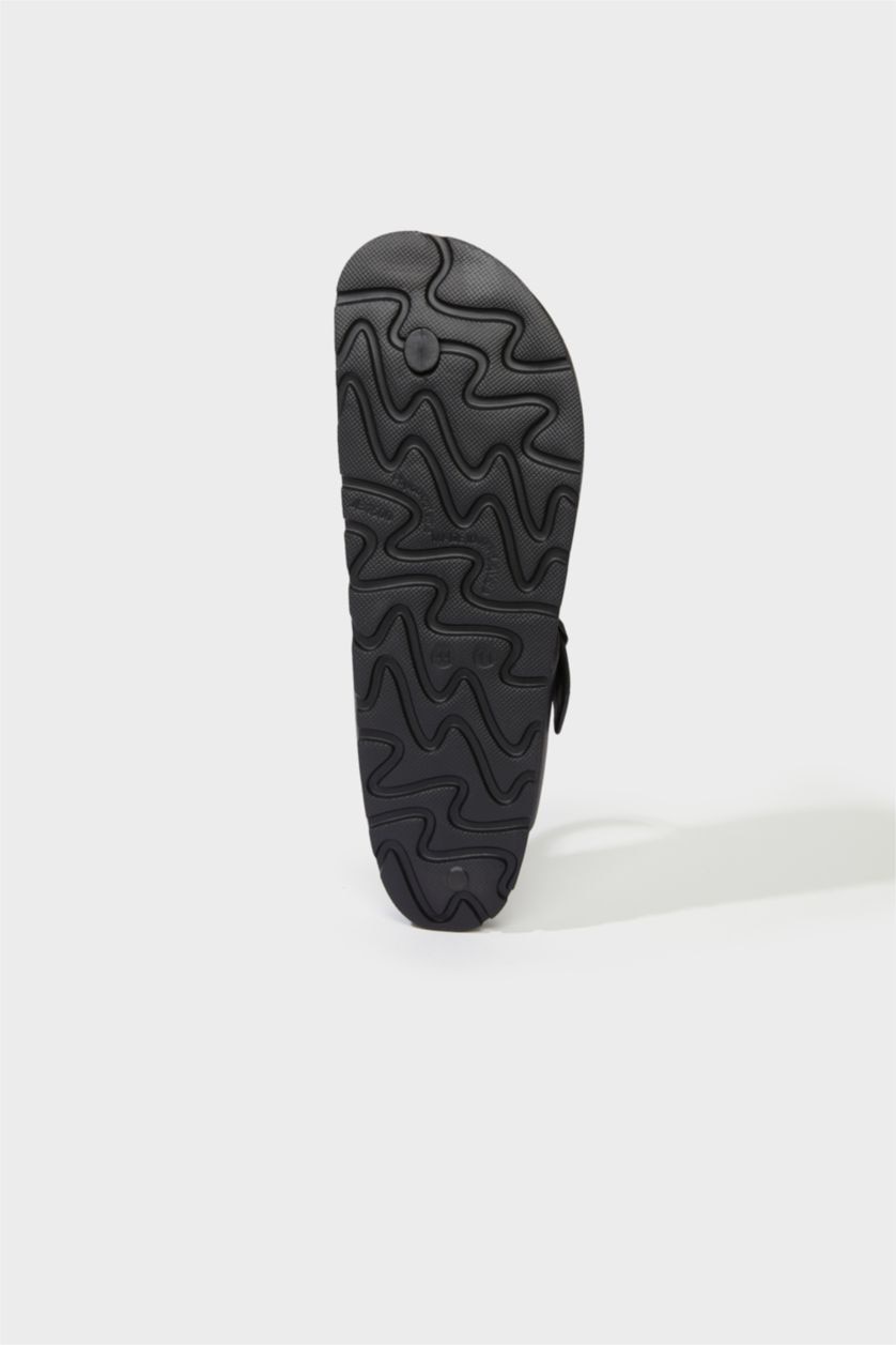 Erkek Siyah Erkek Düz Taban Eva Parmak Arası Terlik