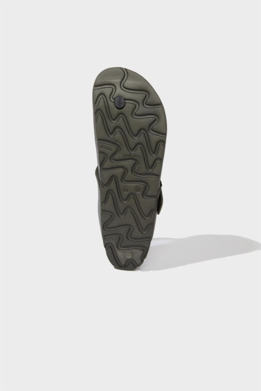 Erkek Haki Erkek Düz Taban Eva Parmak Arası Terlik