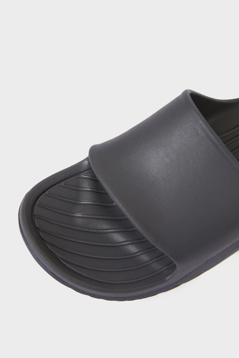 رجال رمادي شبشب رجالي إيفا بكعب مسطح بشريط مفرد