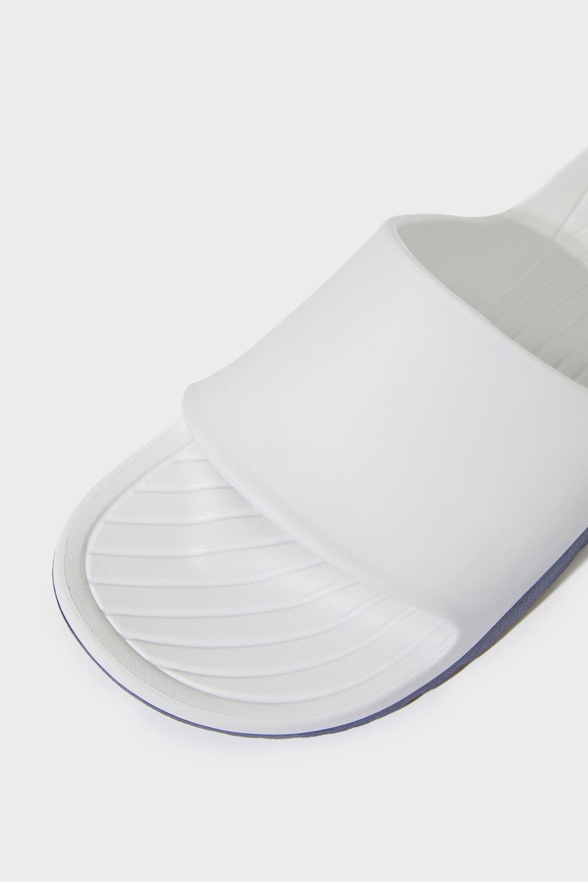 رجال أبيض (000) شبشب رجالي إيفا بكعب مسطح بشريط مفرد