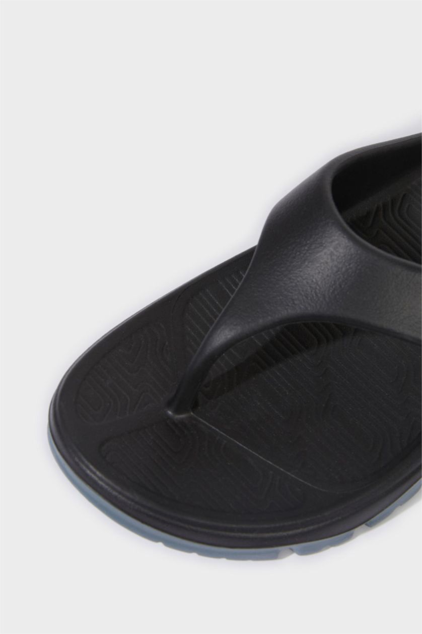 Erkek Siyah Erkek Düz Taban Eva Terlik