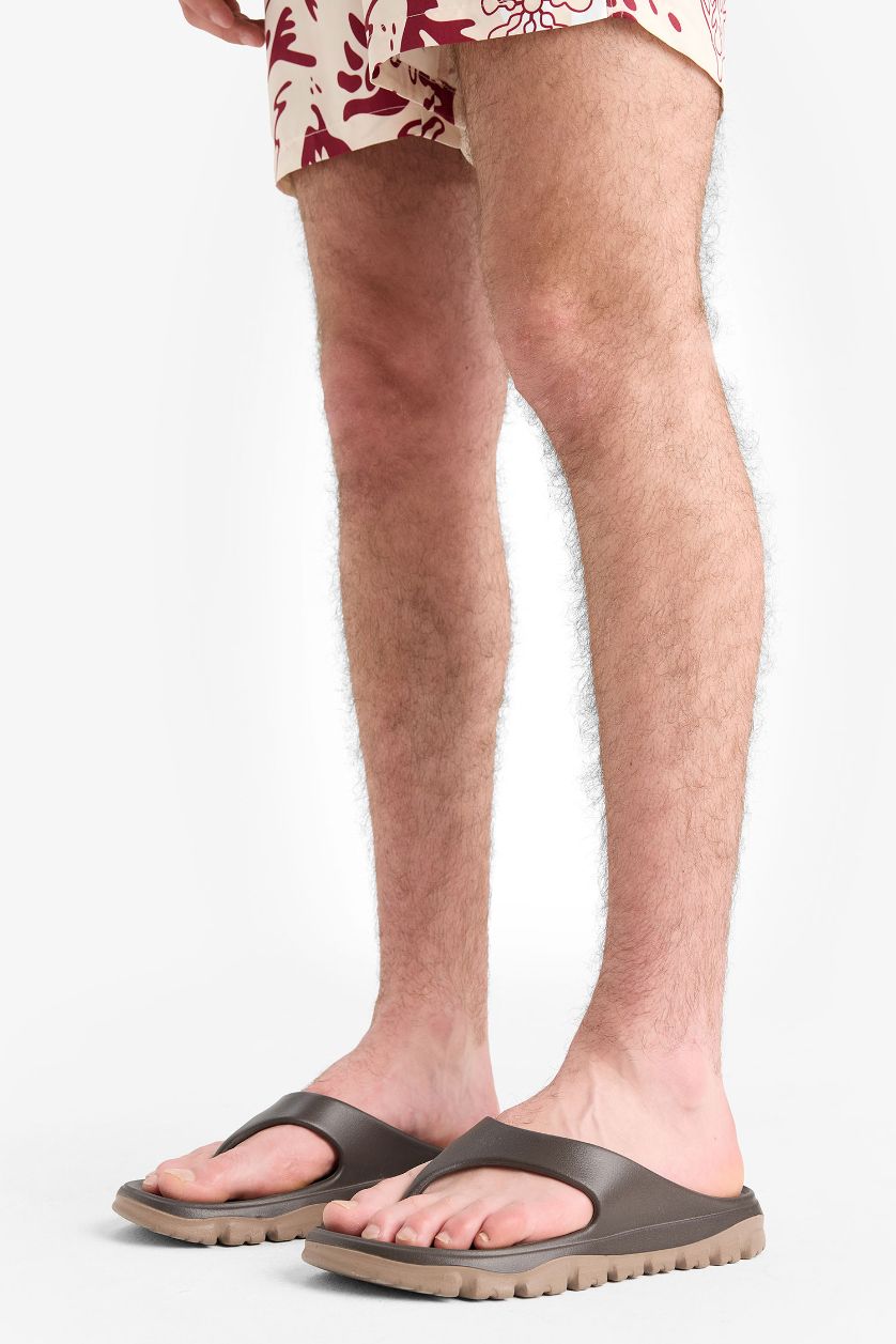 Erkek Vizon Erkek Düz Taban Eva Terlik