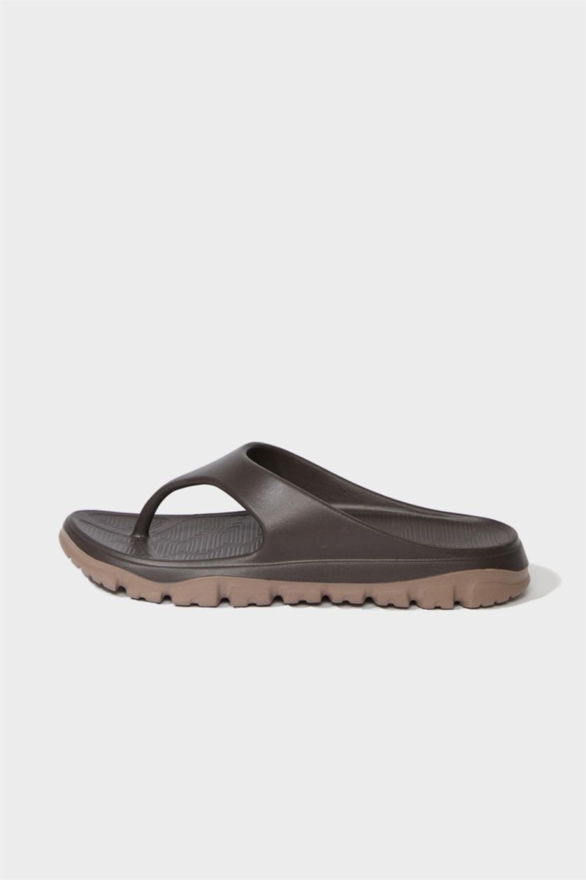 Erkek Vizon Erkek Düz Taban Eva Terlik