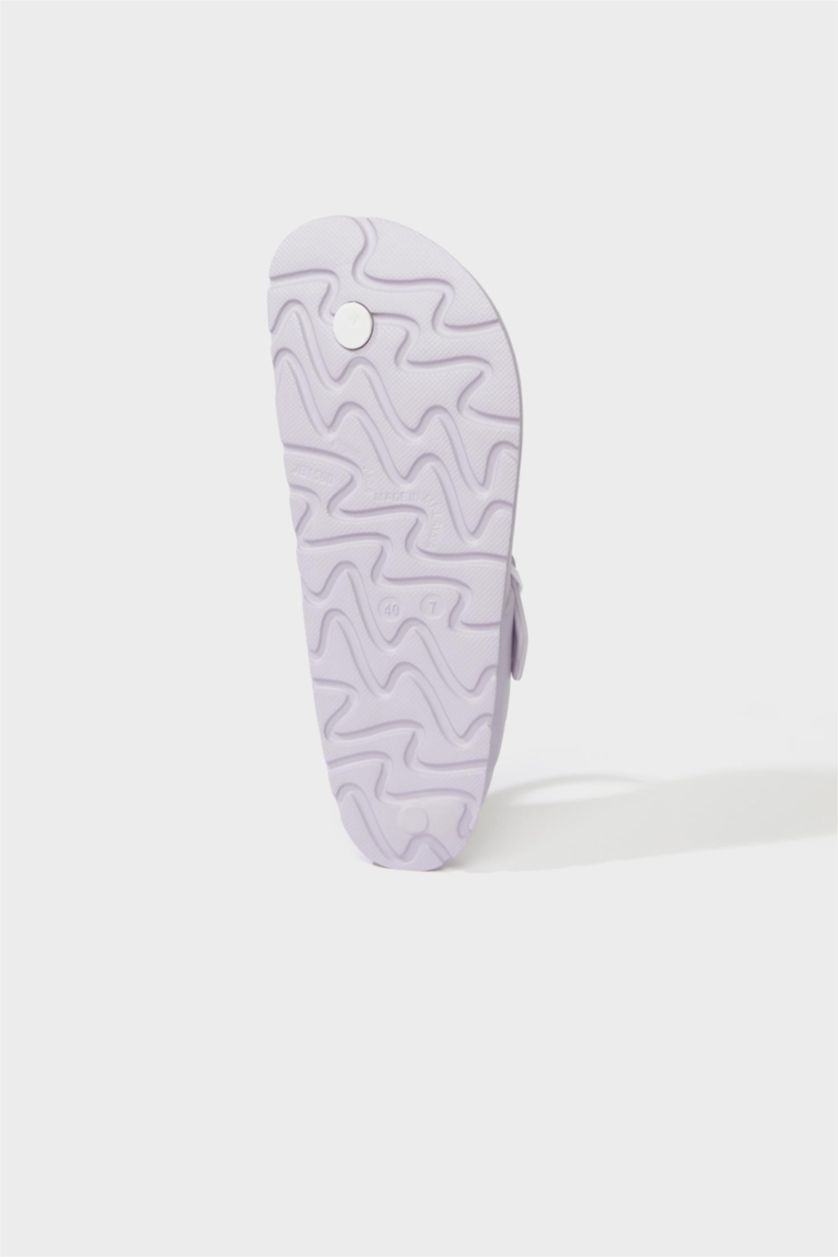 Kadın Lila Kadın Düz Taban Eva Terlik