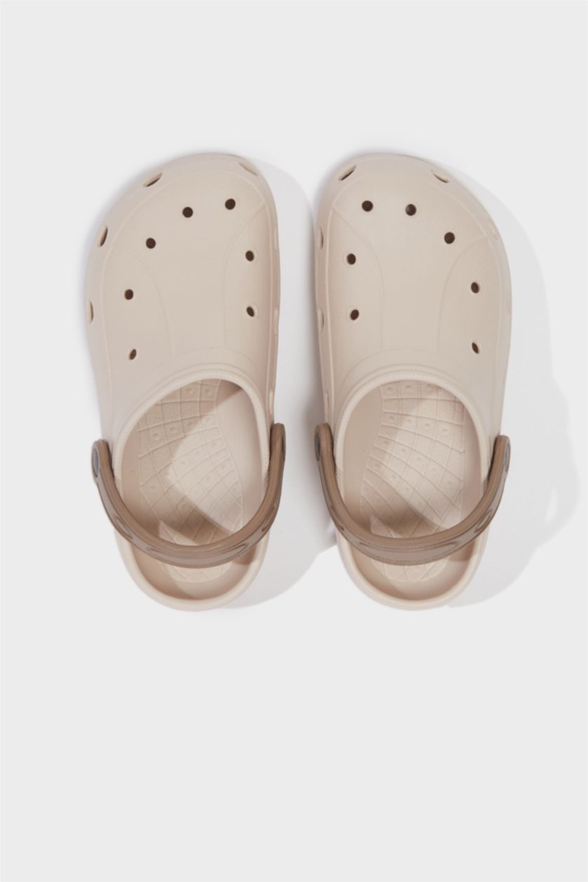 Kız Çocuk - Genç Kız Bej Yüksek Taban Eva Terlik Kız Çocuk