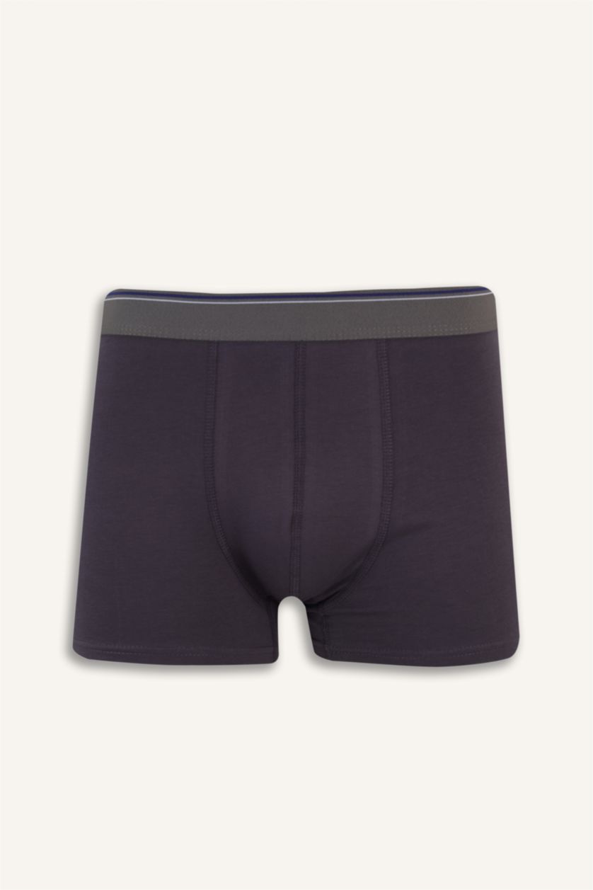 Erkek Koyu Mavi Regular Fit 3'lü Boxer
