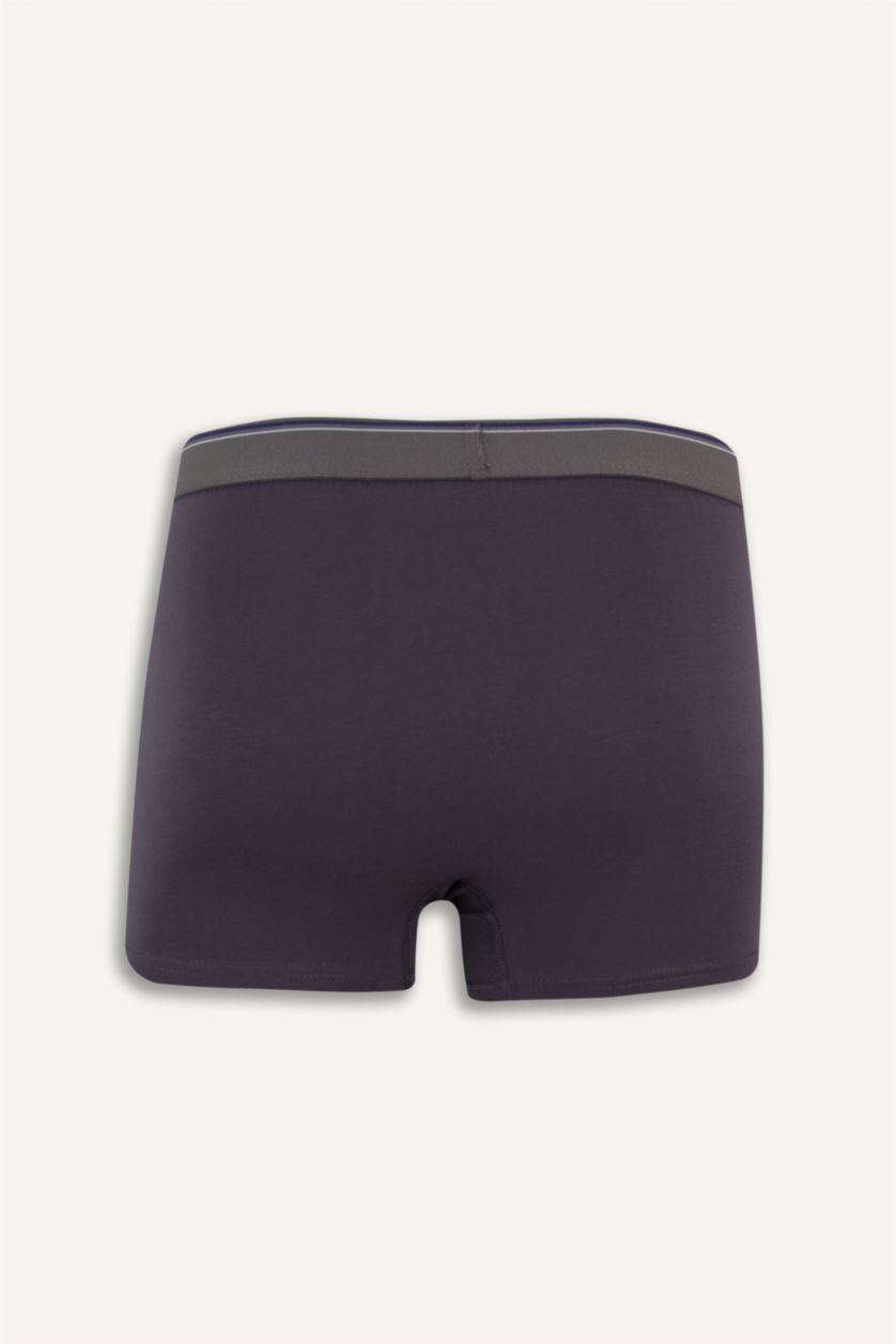 Erkek Koyu Mavi Regular Fit 3'lü Boxer