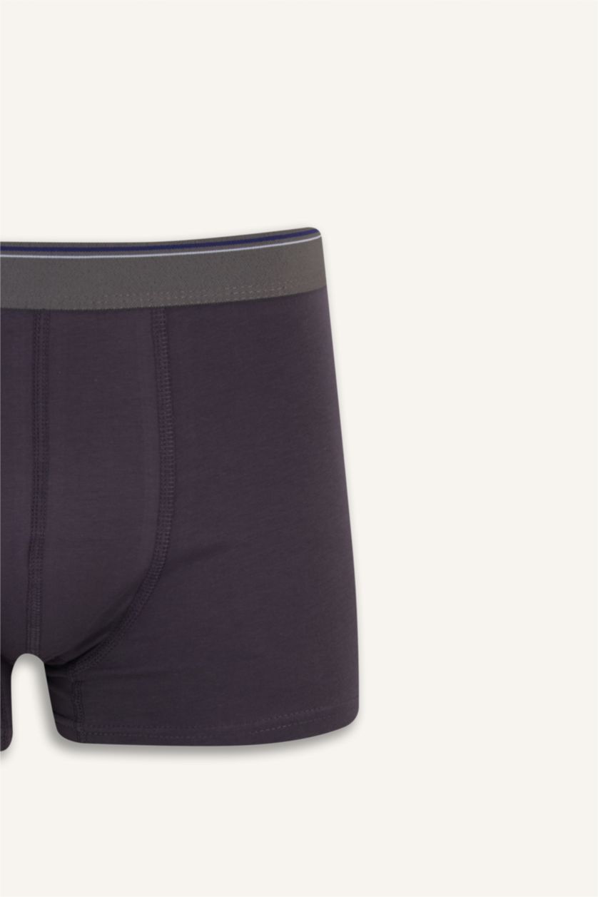 Erkek Koyu Mavi Regular Fit 3'lü Boxer