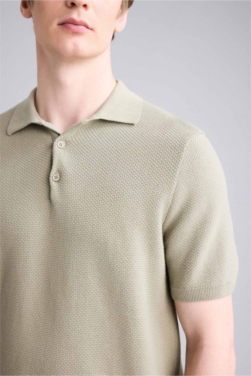 MAN Khaki Man Short Sleeve Polo T-Shirt