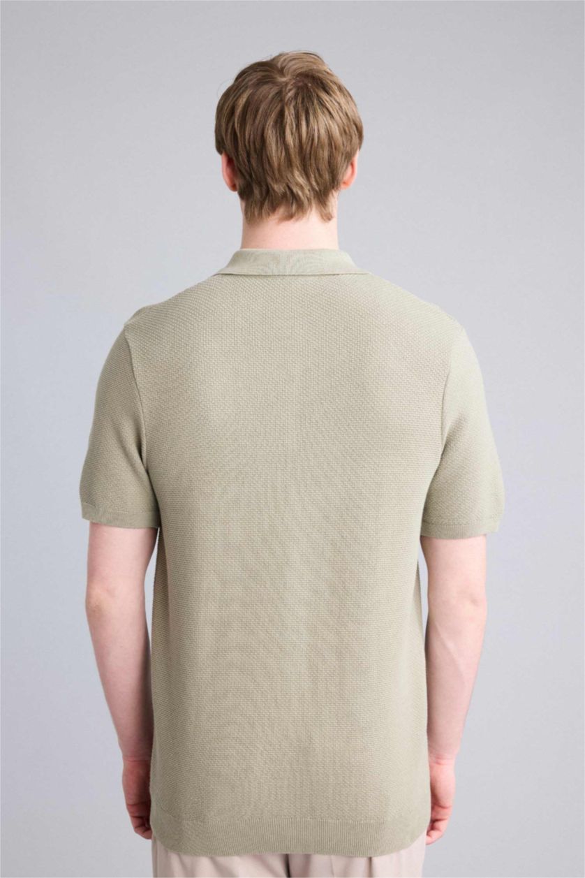MAN Khaki Man Short Sleeve Polo T-Shirt