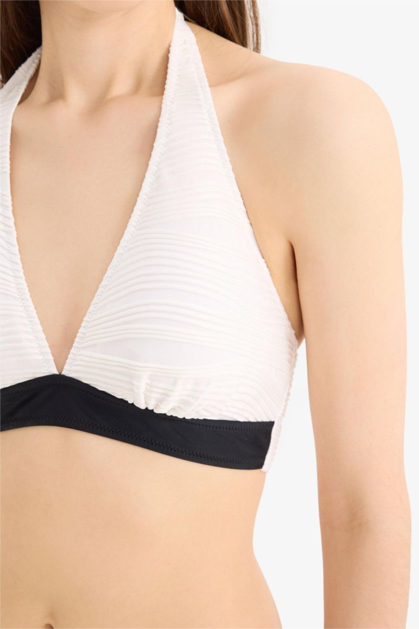 Kadın Siyah Regular Fit Bikini Üstü