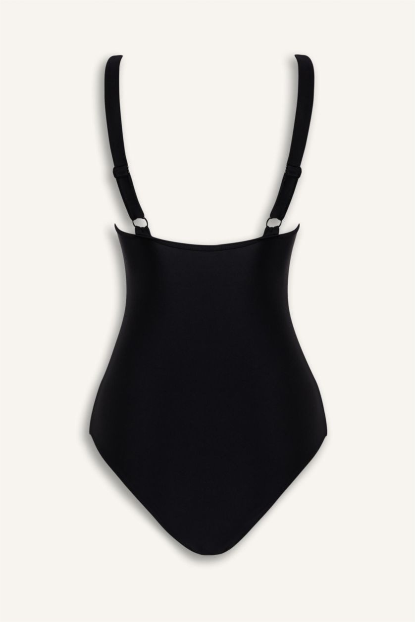 Kadın Siyah Regular Fit Mayo