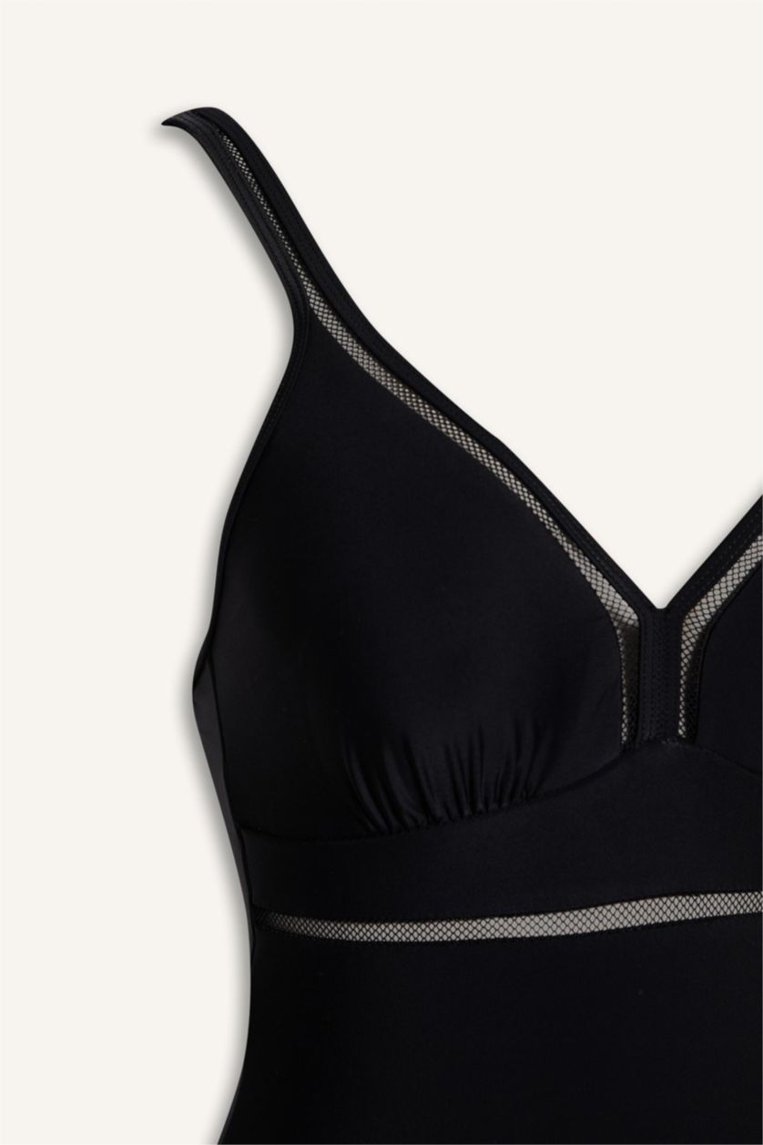 Kadın Siyah Regular Fit Mayo