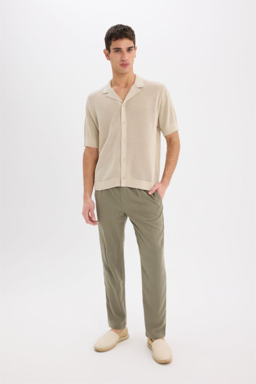 Ерлер Қоңыр поло жаға трикотаж Поло 