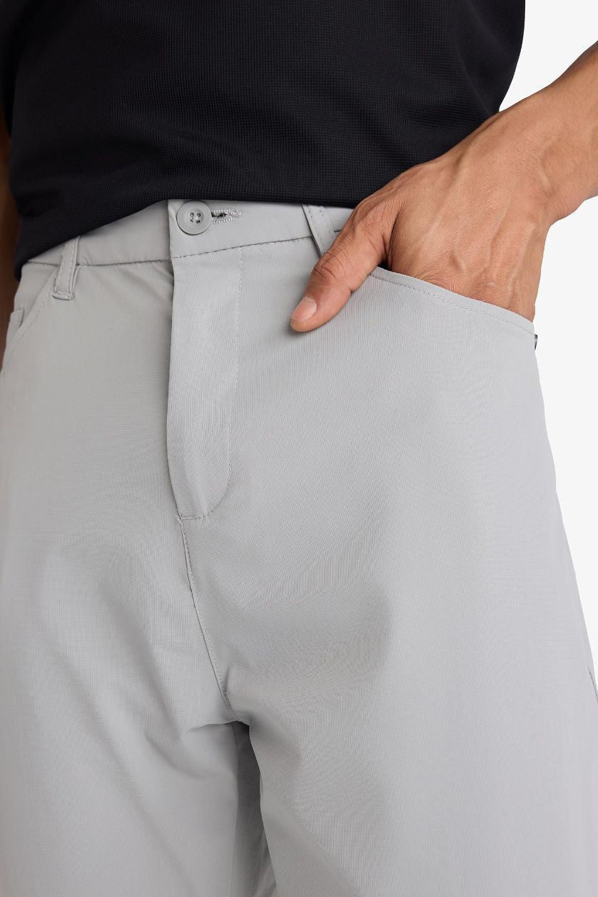 رجال رمادي فاتح سروال رياضي سليم فيت برجل مستقيم من DeFactoFit