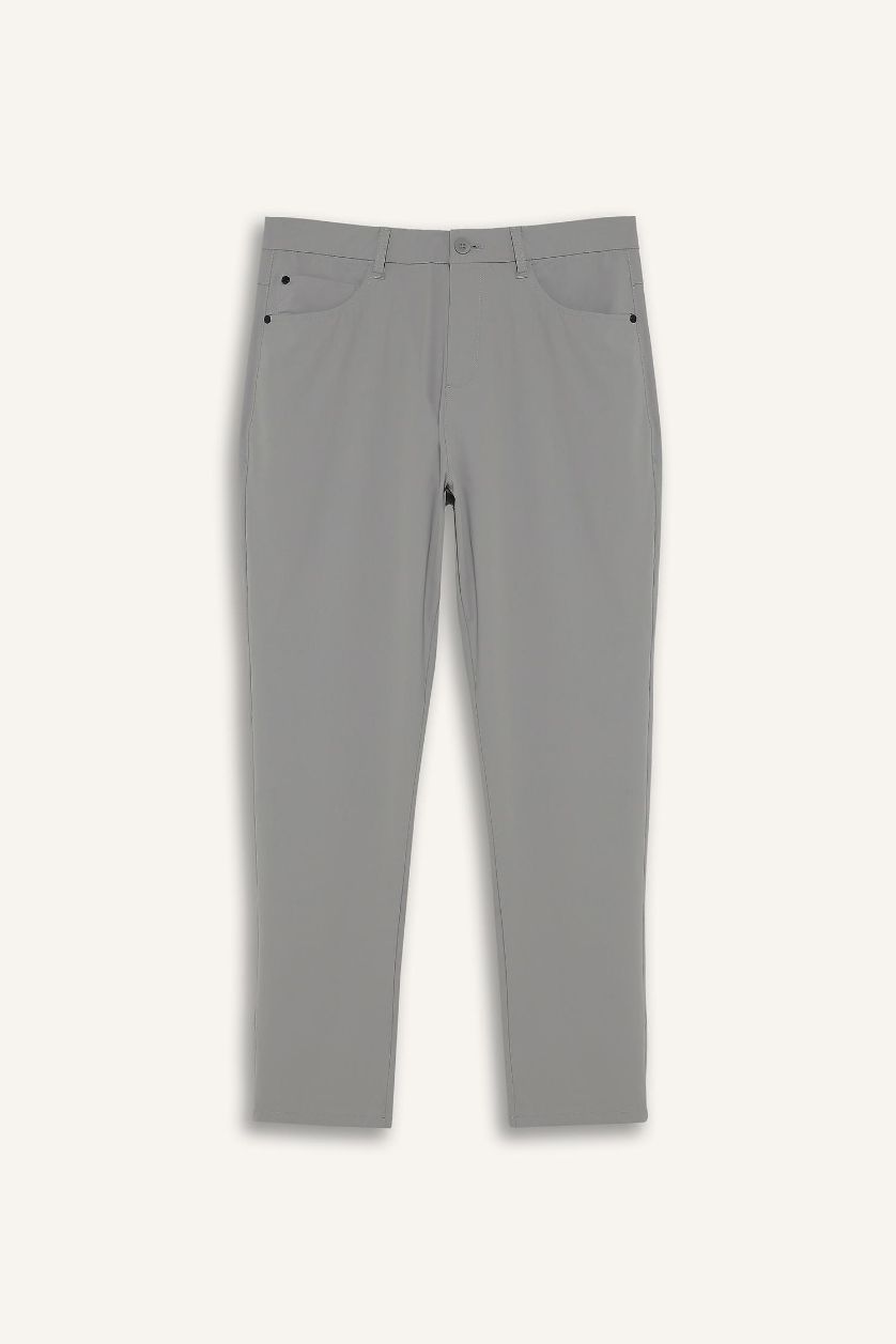 رجال رمادي فاتح سروال رياضي سليم فيت برجل مستقيم من DeFactoFit