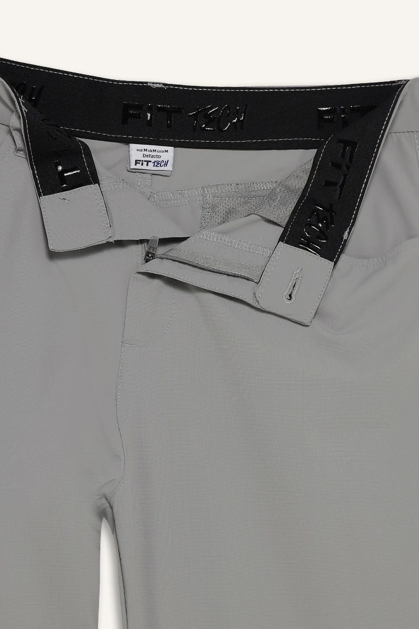 رجال رمادي فاتح سروال رياضي سليم فيت برجل مستقيم من DeFactoFit